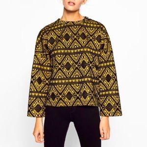 Zara Trafaluc Boxy Oversized Sweatshirt Top M